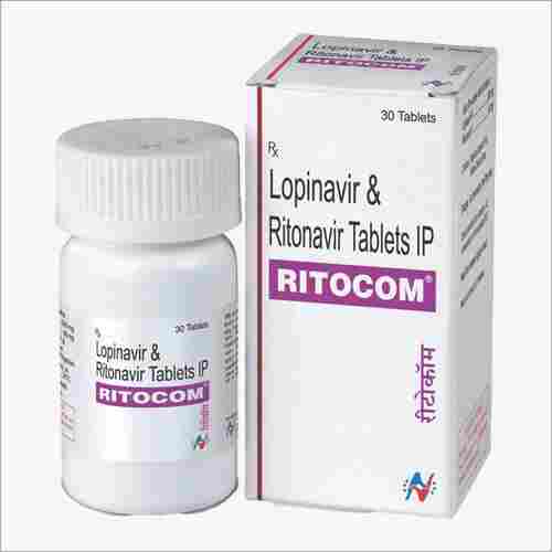Ritocom Tablets (Lopinavir (200 mg) Ritonavir (50 mg) - Hetero )