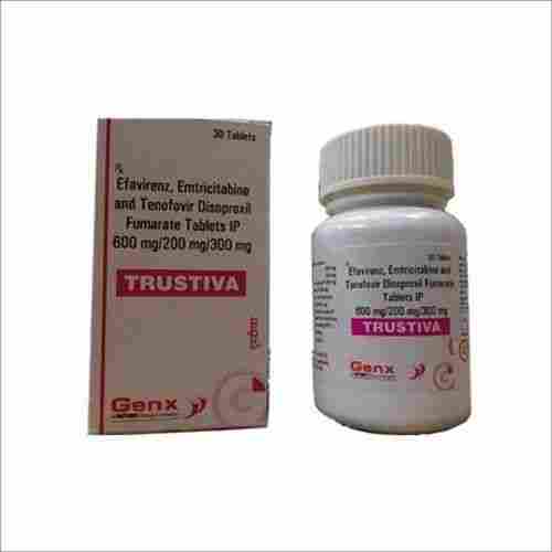 Trustiva Efavirenz Emitricitabine and Tenofovir Disoproxil Fumarate Tablet