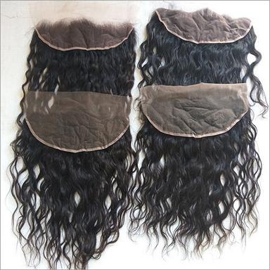 Natural Wavy Frontal Transparent Lace Hair Grade: Machine Weft Hair