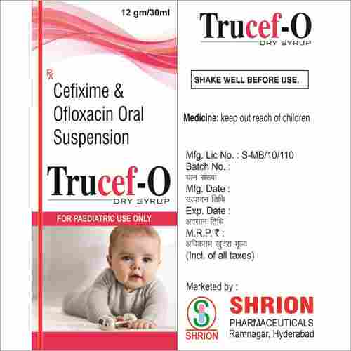 Cefixime and Ofloxacin Oral Suspension