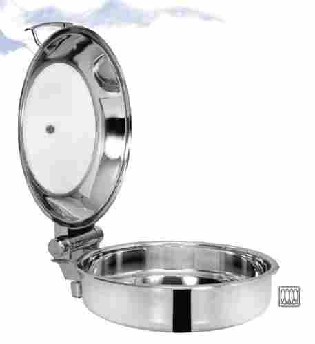 Chafing Dish Induction Base Hydraulic Glass Lid 6.5 ltr. Round