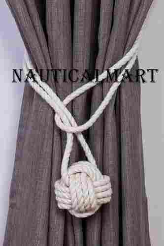 NAUTICALMART Hemp Rope Knot Tie-Backs/Nautical Curtain tiebacks
