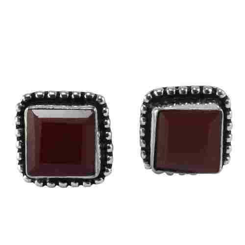 Red Onyx Gemstone Earring PG-133372