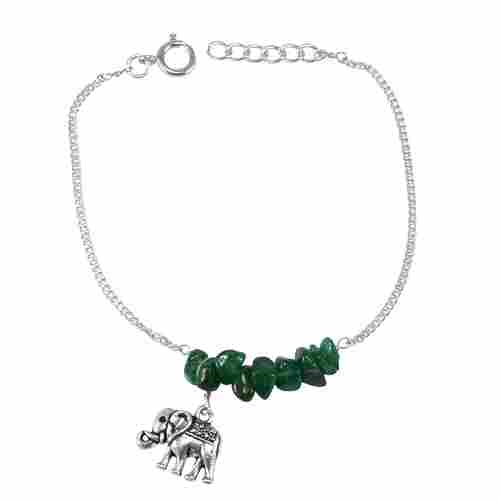 Green Aventurine Gemstone Silver Bracelet PG-155862