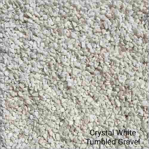 Crystal White Tumbled Gravel