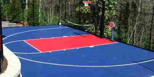 Synthetic Basketball Court Flooring 5 Layer Systems