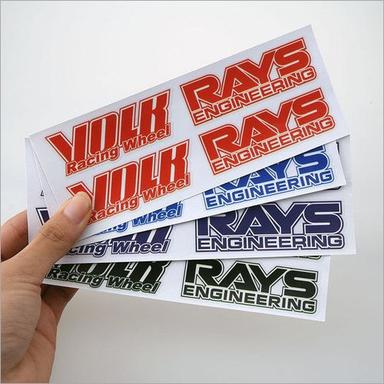 White Pvc Printed Stickers