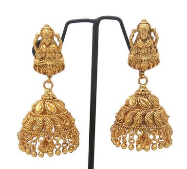 New Design Gold Plated Jhumka Earring Thickness: Alloy Centimeter (Cm)