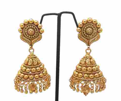 New Gold Plated Forming Jhumka
