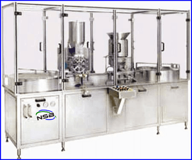 Automatic Powder Filling Rubber Stoppering And Sealing Machine