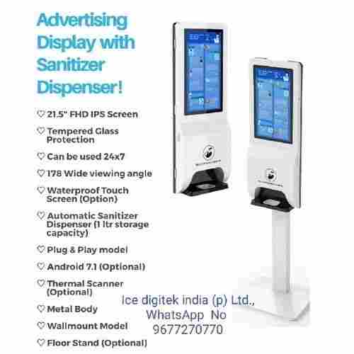 Automatic Sensor Alcohol Standing Touchless Automated Hand Sanitizer Dispenser