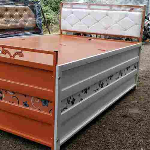 Folding Metal Bed with Storage and head