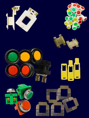 Push Buttons, Fiber, Contactor Coil Bobbins, Tention Patti , Indicators