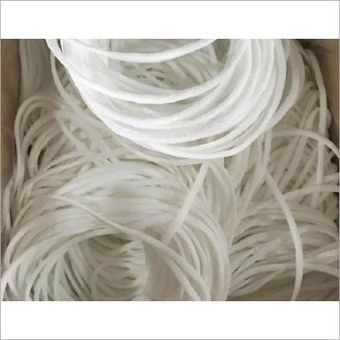 Raw White 4Mm Nylon And Spandex Elastic Cord Bands For Earloop