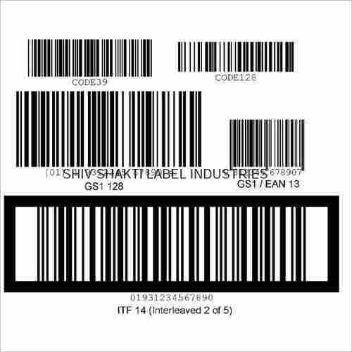 Self Adhesive Barcode Printed Labels