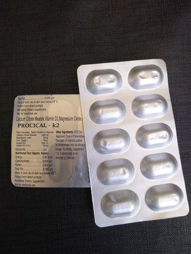 Calcium Vitamin D3 And Vitamin K2 Tablets Health Supplements