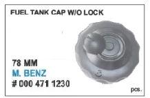 Fuel Tank Cap Without Keys Black M Benz Vehicle Type: 4 Wheeler