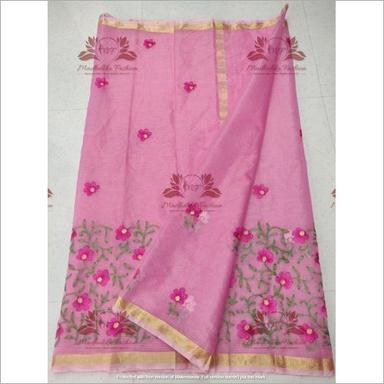 Casual Designer Kota Doria Embroidery Saree