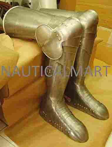 B071LJMJZ9 NAUTICALMART Medieval Knight Halloween Steel Leg Armor