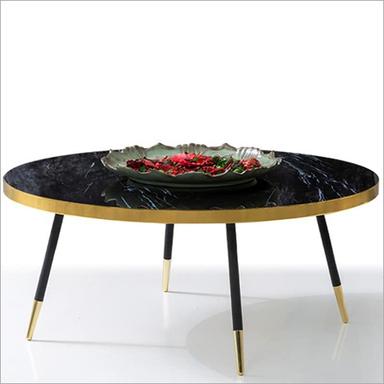 Black Decorative Round Coffee Table