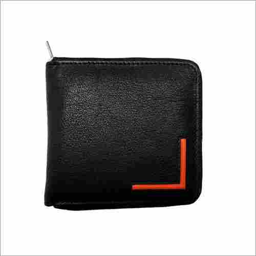 Leather Zippered Credit Card Holder