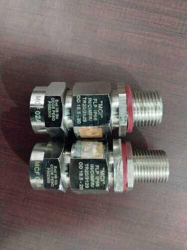 Nickle Plated Brass And Ss Dc Flame Proof Iic Cable Gland