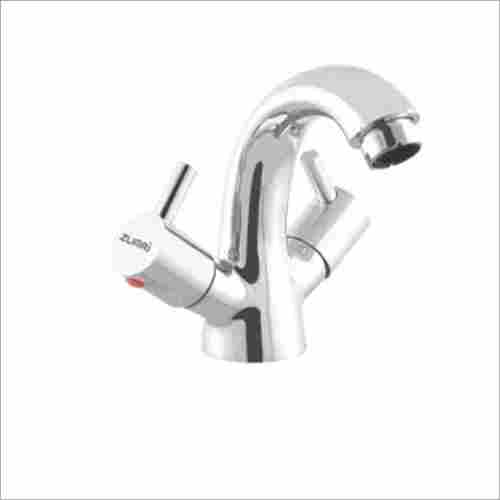 Centre Hole Basin Mixer With Braided Hoses