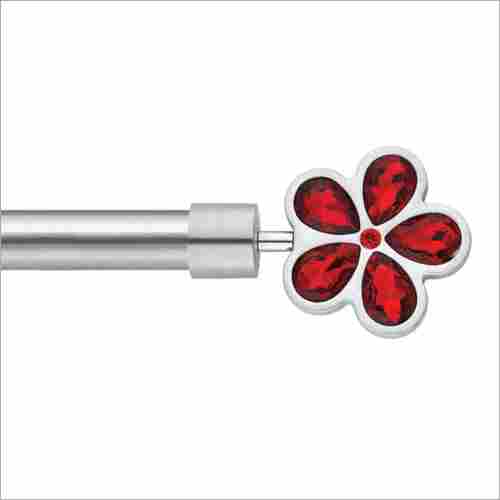 Red Stone Curtain Rod