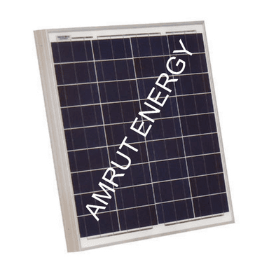 Blue Amrut Poly Crystalline 40W Solar Panel