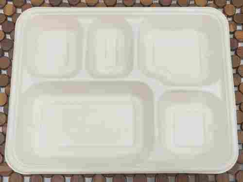Biodegradable 5CP Meal Plate