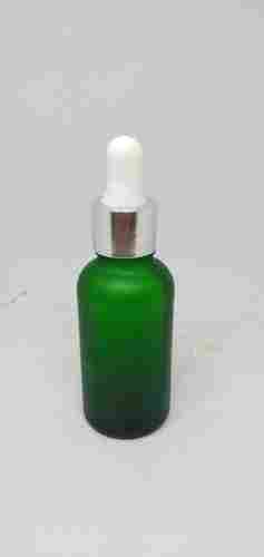Cosmetic Green Glass Bottle