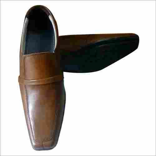 Mens Leather Plain Loafer Shoes