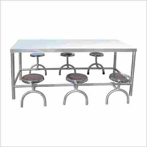 SS Six Seater Canteen Table
