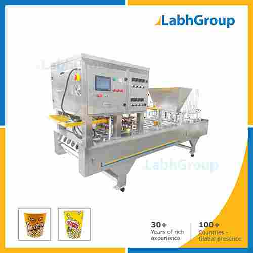 Popcorn Plastic Cup Tub Filling Packing Machine