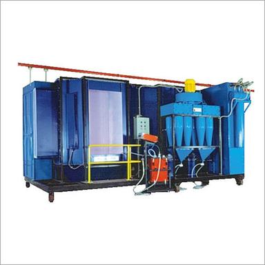 Blue Industrial Powder Coating Booth