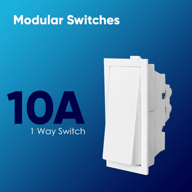 Brass And Polycarbonate 6A 1 Way Switch