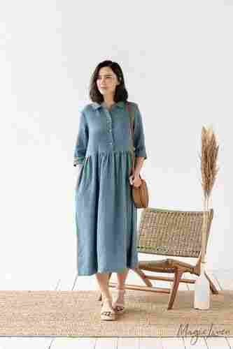 Linen Tunic Dress for Women