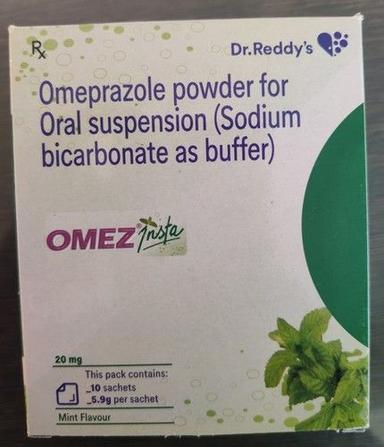 Omez Insta  Sachet Ingredients: Omeprazole Powder For Oral Suspension (Sodium Bicarbonate As Buffer)