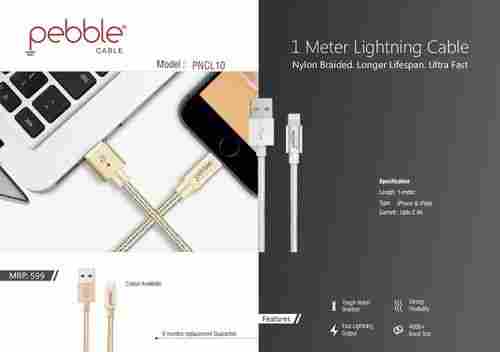 Pebble Lightning USB Cable