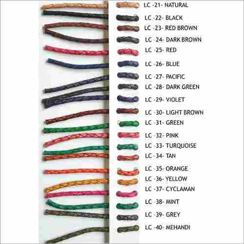 Leather Braided Dye Colors Cords