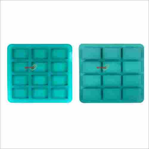 Silicone Rubber Soap Mold 25gms Rectangle 12 Cavities