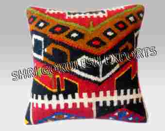 Geometric Handmade Designer 100% Jute Cushion Covers