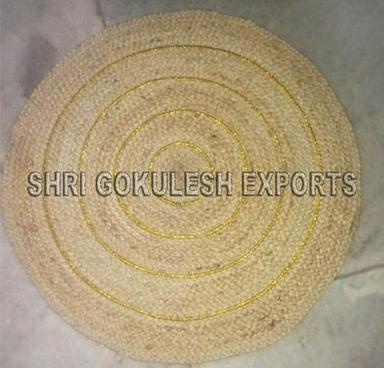 Indian Handmade Braided Jute Runner Carpet Back Material: Woven Back