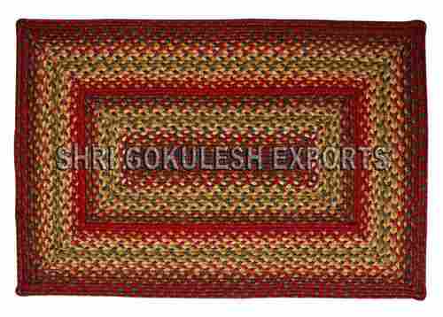 Indian Natural Handmade Pure Cotton Braided Carpets