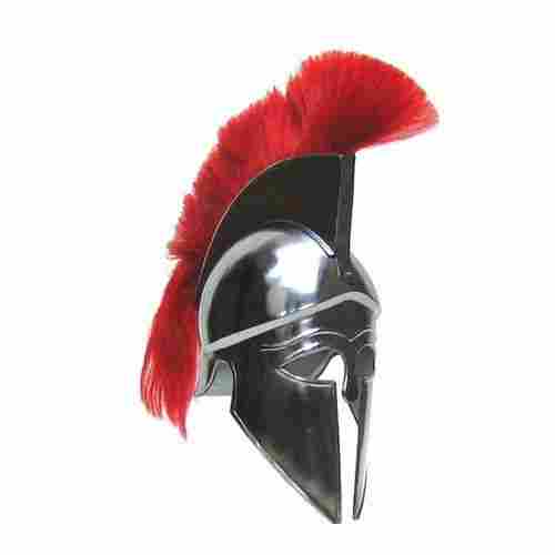 Greek Corinthian Armour Helmet with Red Plume ~ Collectible Medieval Corinthian Armour Helmet