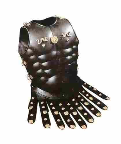Black Antique Roman Muscle Armor Cuirass  Dragon Heavy