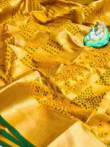 Traditional women's Banarasi Patola silk saree