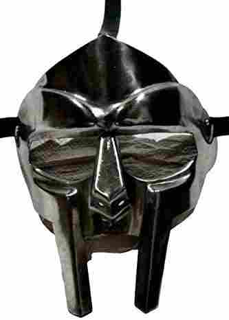 Steel Roman Gladiator Helmet Face Mask MF Doom Medieval Re-Enactment Viking MASK