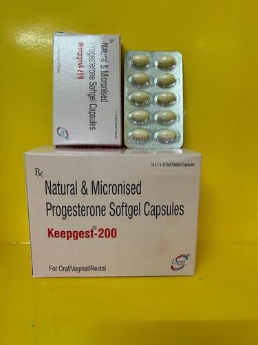 Natural Micronized Progesterone Soft Gelatin Capsule 200 Mg General Medicines