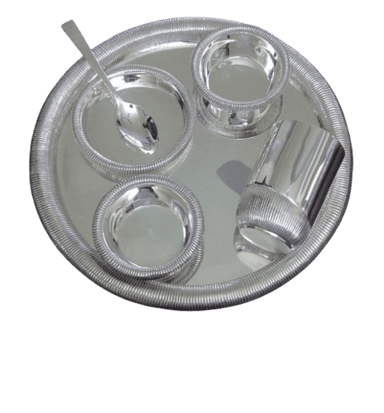 Metal Silver Plated Dinner Set